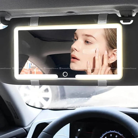 Car Makeup Mirror with LED Lights