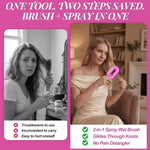 Spray Hair Brush for Frizz Control