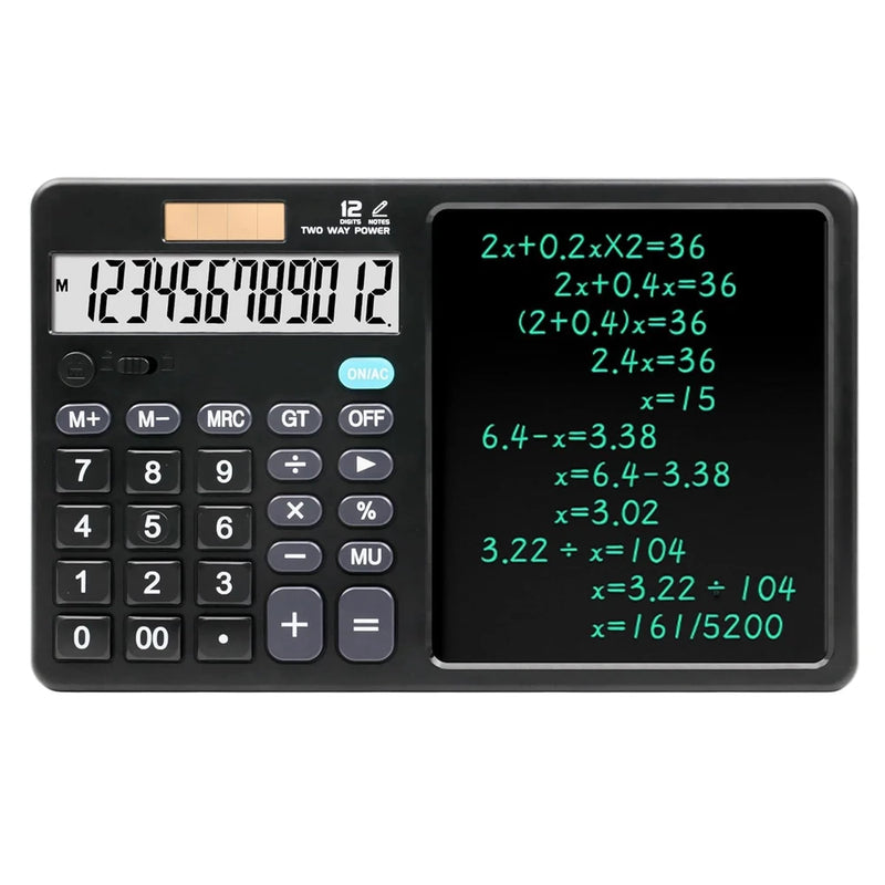 2 in 1 Calculator with Writing Tablet