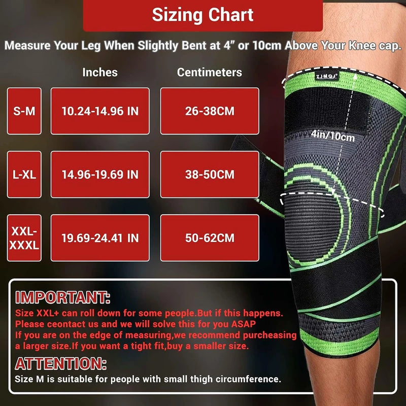 Copper Knee Brace with Straps for Joint Support
