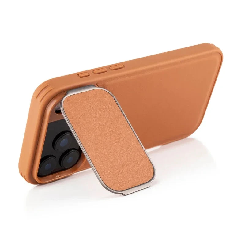 Leather Flip Bracket Phone Case