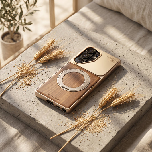 Puloka Wood Magnetic Stand Case