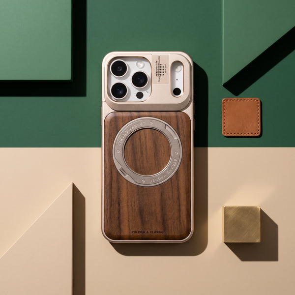 Magnetic Wood Frame Phone Case