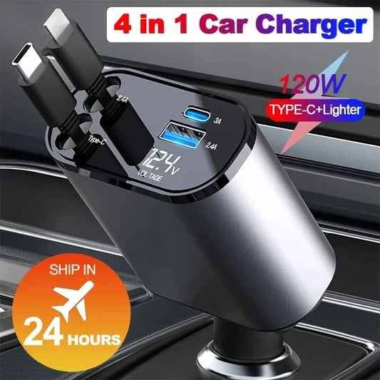 TurboBoost 4 in 1 Car Charger Pro