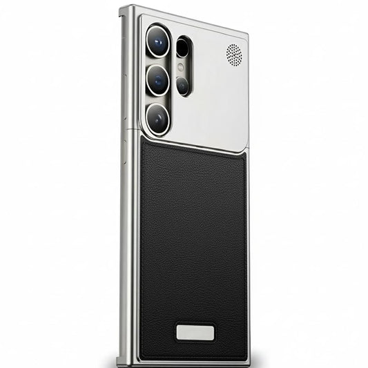 Premium Leather Aluminum Case For Samsung