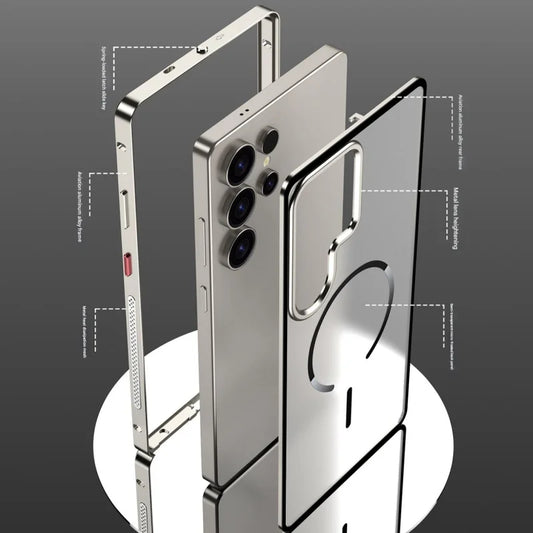 Magnetic Shockproof Metal Phone Case