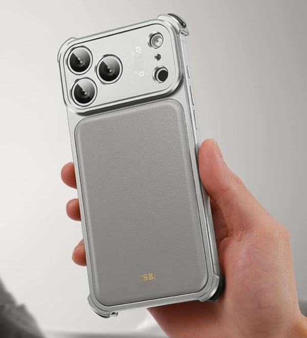 Metal Skeleton PU Bumper Case