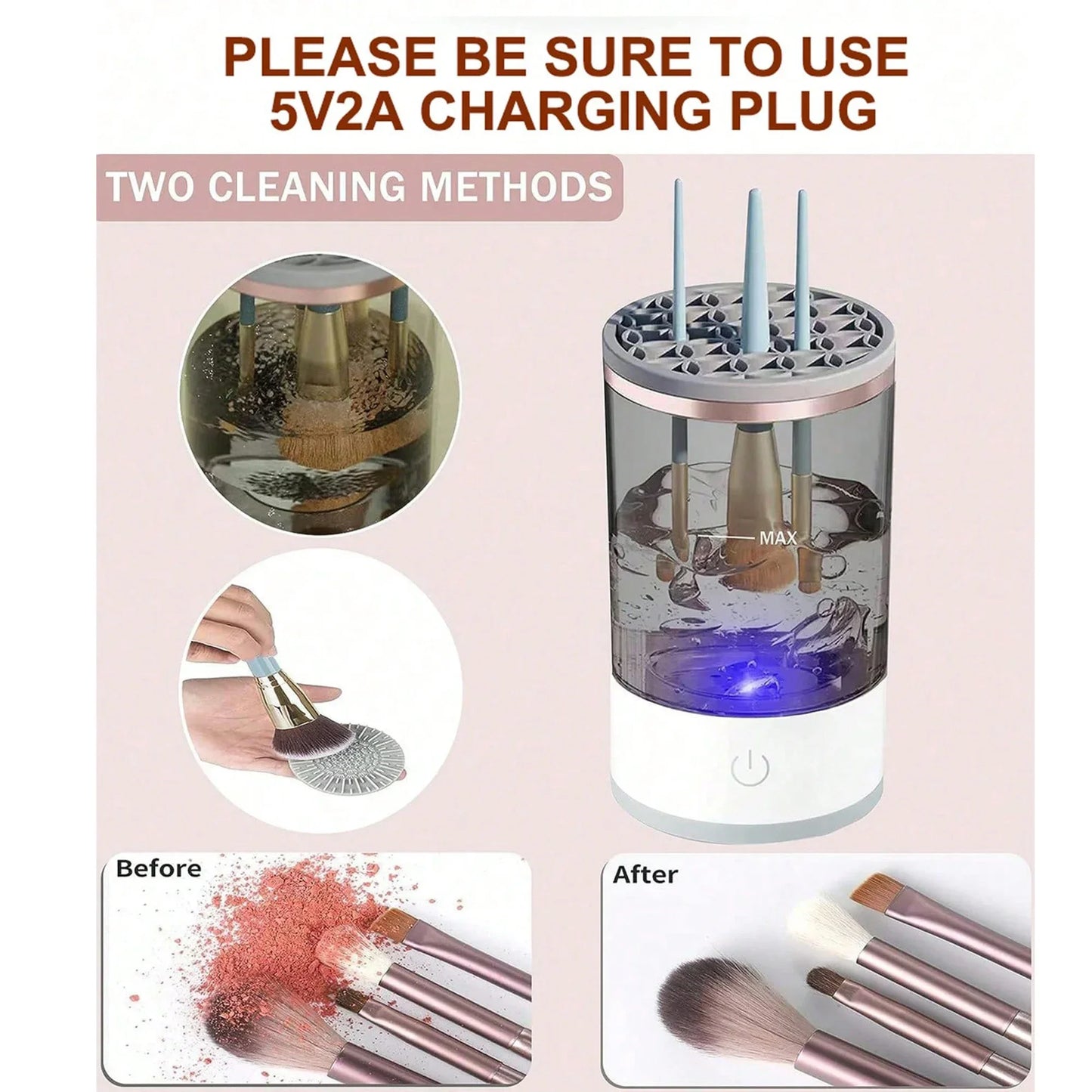 QuickClean Pro Makeup Brush System